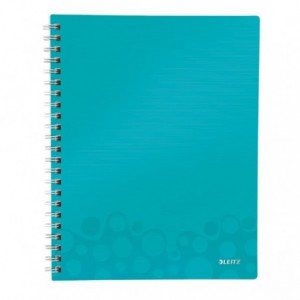 Caiet de birou LEITZ Wow Get Organized, PP, A4, dictando - verde metalizat - ACOMI.ro