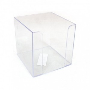 Suport cub de hartie transparent, 9x9x9cm, Ark - ACOMI.ro