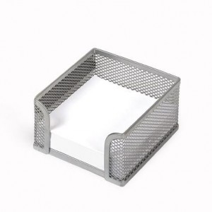 Suport cub notite plasa metalica Mesh, argintiu - FORPUS - ACOMI.ro