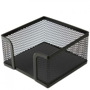 Suport cub notite plasa metalica Mesh, negru - FORPUS - ACOMI.ro