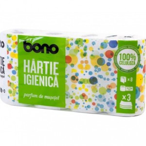 Bono hartie igienica parfumata 8 role 