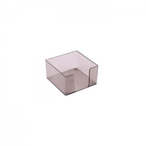 Suport cub de hartie transparent fumuriu, 9x9x5cm, ARK - ACOMI.ro