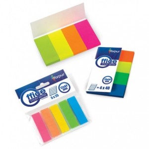 Post-It Index 4 cul/set 20x50mm plastic, Forpus - ACOMI.ro