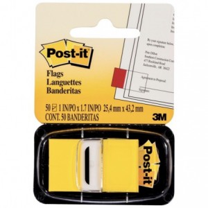 Post-it® Index Clasic, galben, 50 file - ACOMI.ro