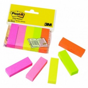 Post-it® Page Marker 1.5 x 5 cm, 5 culori neon/pachet  - ACOMI.ro