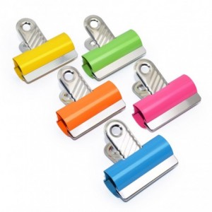 Clipsuri metalice color, 30mm, 10 buc/set, RAPESCO "Letter" - ACOMI.ro