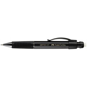 Creion mecanic 0.7mm, negru, Grip Plus 1307 Faber-Castell - ACOMI.ro