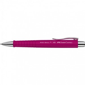 Pix cu mecanism, corp roz, 0.7mm, Poly Ball Faber-Castell - ACOMI.ro