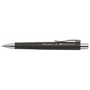 Pix cu mecanism, corp negru, 0.7mm, Poly Ball Faber-Castell - ACOMI.ro