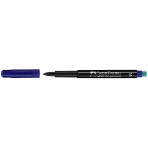 Marker permanent albastru, 1.0 mm, M Multimark Faber-Castell - ACOMI.ro