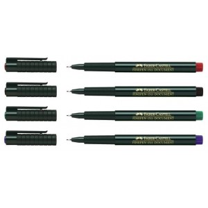 Liner 0.4mm, negru, Finepen 1511 Faber-Castell - ACOMI.ro