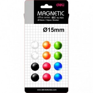 Magneti Whiteboard 15mm 12 Buc/Set Deli - ACOMI.ro