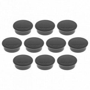 Magneti Ø 25mm, negru 10 buc/set, Discofix HOBBY MAGNETOPLAN - ACOMI.ro