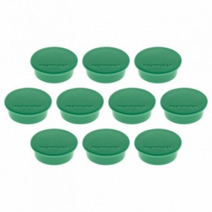 Magneti Ø 25mm, verde 10 buc/set, Discofix HOBBY MAGNETOPLAN - ACOMI.ro