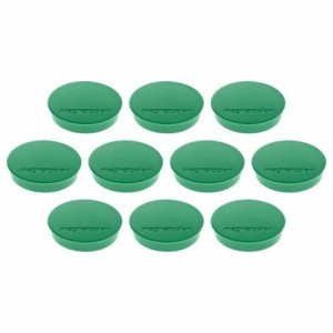 Magneti Ø 30mm, verde 10 buc/set, Discofix STANDARD MAGNETOPLAN - ACOMI.ro