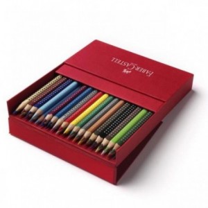 Creioane colorate, 36 culori/cutie metal, Grip 2001 Faber-Castell - ACOMI.ro