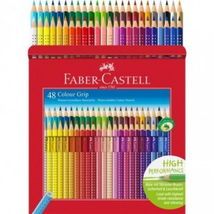 Creioane colorate 48 culori/set Grip 2001 Faber-Castell - ACOMI.ro