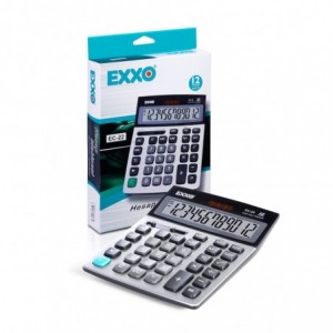 Calculator 12 digits, 146 x 104mm, EXXO dual power · ACOMI.ro