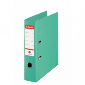 Biblioraft plastifiat de 7.5 cm, menta, A4,  ESSELTE No.1 - ACOMI.ro