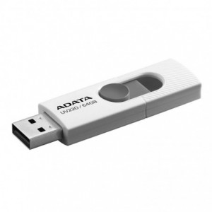 Memorie USB  UV220 64GB, alb/gri, ADATA - ACOMI.ro