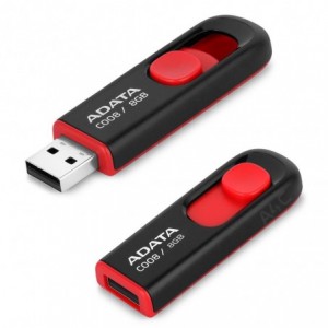 Memorie USB 4GB AC008, negru, ADATA - ACOMI.ro