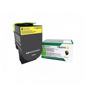 Cartus toner Lexmark 71B20Y0, yellow, 2.3k - ACOMI.ro