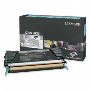 Cartus toner Lexmark C736H1KG, negru, 12 k - ACOMI.ro