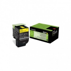 Cartus toner Lexmark 80C20Y0, yellow, 1 k - ACOMI.ro