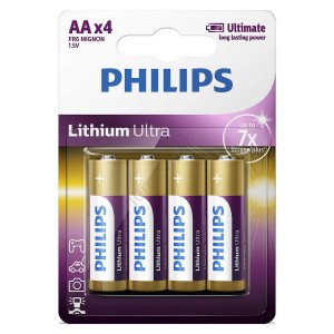 Baterie LITHIUM ULTRA AA 4 buc/blister, PHILIPS - ACOMI.ro