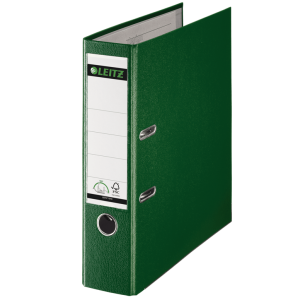 Biblioraft plastifiat, 8.0cm, verde, Leitz 180° - ACOMI.ro