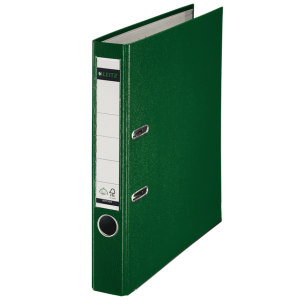 Biblioraft plastifiat, 5.2cm, verde, Leitz 180° - ACOMI.ro