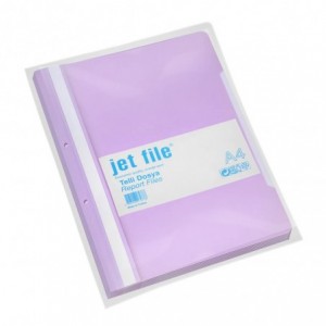 Dosar plastic cu sina si perforatii, JETFILE, 100 buc/set lila · ACOMI.ro