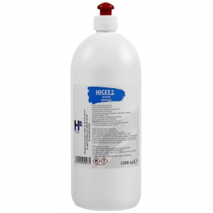 Gel dezinfectant pentru maini Higeea, alcool 70%, efect bactericid si virucid, 1000 ml