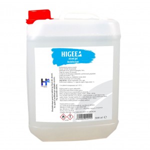 Gel dezinfectant pentru maini Higeea, alcool 70%, efect bactericid si virucid, 5L