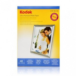 Hartie FOTO KODAK RC Ultra Premium Glossy 270g 10x15, 20 coli