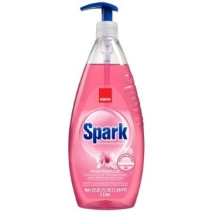 Detergent igienizant de vase, cu pompita, SANO SPARK MIGDALE 1000ml - ACOMI.ro