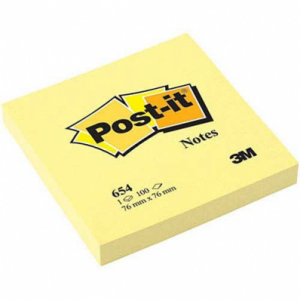 Notite adezive Post-it® standard 76x76 mm, 100 file/buc - ACOMI.ro