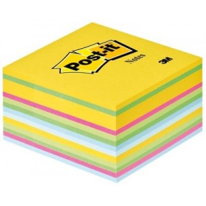 Cub notes Post-it® 76x76 mm, culori ultra, 450 file/buc - ACOMI.ro