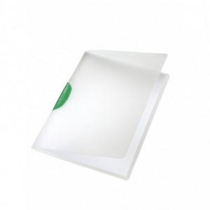 Dosar cu clip verde, coperti PP transparente, LEITZ Magic Clip · ACOMI.ro