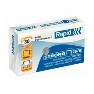 Capse 26/6 RAPID Strong, 1000 buc/cutie