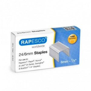 Capse 24/6mm, 1000 buc/cutie, RAPESCO - ACOMI.ro