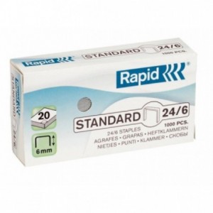 Capse 24/6, max. 20 coli RAPID Standard - ACOMI.ro