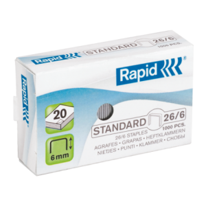 Capse 26/6, max. 20 coli RAPID Standard - ACOMI.ro