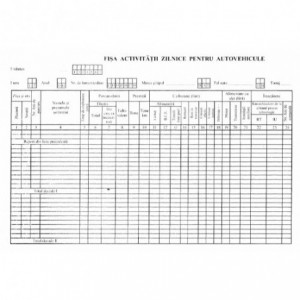 Formular activitati zilnice auto volant - ACOMI.ro